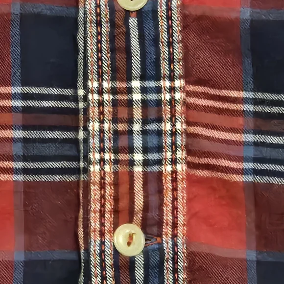 NAUTICA mens thin flannel long-sleeve Shirt SIZE LARGE MULTICOLOR LL30 - Picture 7 of 16